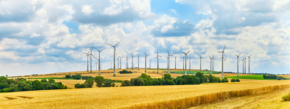 A big wind farm in north Germany