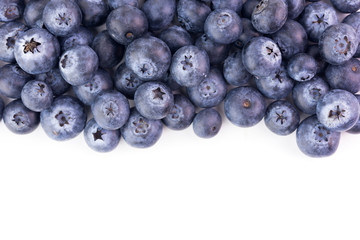 blueberries isolated on white background