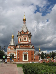 Fototapeta na wymiar Alexander Nevsky Chapel in Yaroslavl