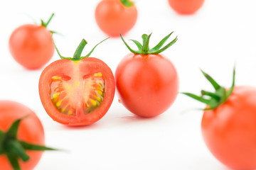 fresh tomato isolated on white,tomato background