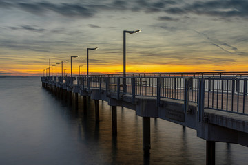 The bridge at sunset 