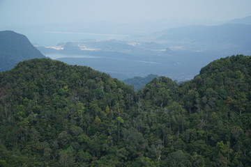 scenic view from the skybridge on langkawi