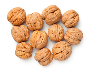 Walnuts Isolated On White Background
