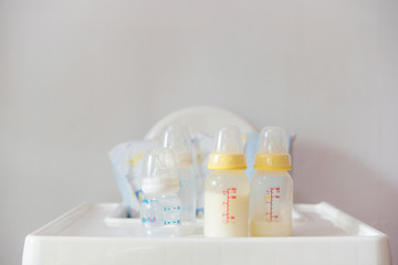 Bottle of milk for baby
