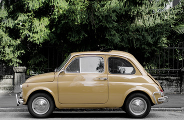 Old Italian Classic Car in Italy.
