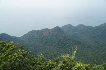 scenic view from the skybridge on langkawi