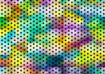 abstract geometric shapes with dots pattern