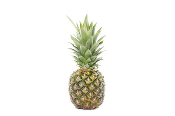 Pineapple isolated on white background. Juicy fruit