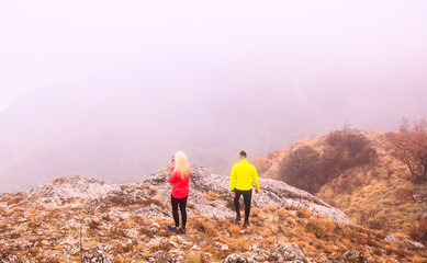 Obraz premium Healthy Lifestyle Hiking Nature