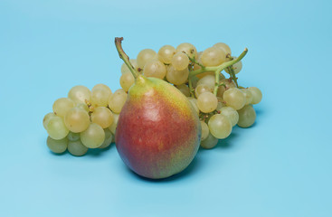 grapes and pear