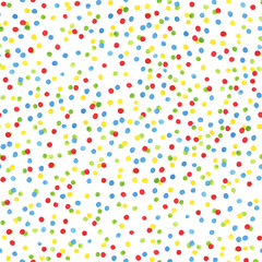 Seamless pattern with confectionery topping, watercolor painting. For design textile, cards and banners.