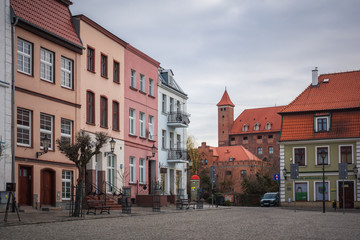 Historic old buildings in Gniew, Pomorskie, Poland