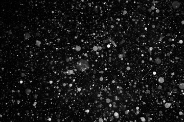 closeup background texture of snowflakes during a snowfall