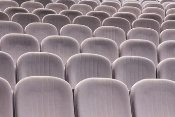 empty cinema or theater seats