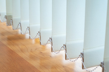 Vertical blind for the office room decoration.