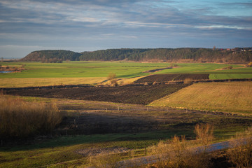 Fototapeta na wymiar Vistula River Valley in Gniew, Pomorskie, Poland