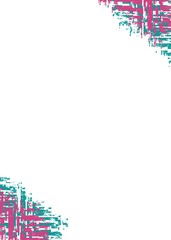 Modern background with dead pixel and bug. Hand draw glitch and error signal. Optical distortion. It can be used for web design, printed products, stories for social network.