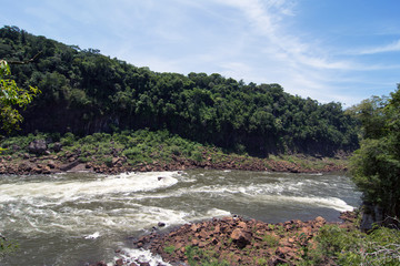 San Martin Island and Iguazu River on background