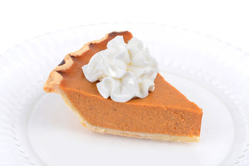 slice of pumpkin pie