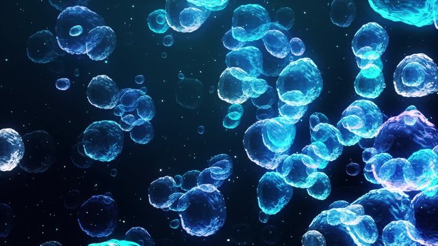 abstract particles screensaver underwater