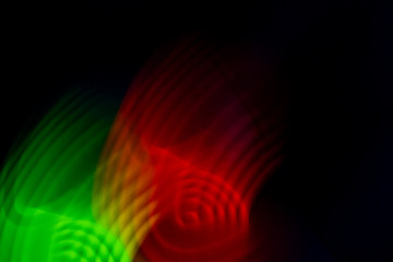 赤と緑のイメージ 動的イメージ　ブレ　スピード感　没落