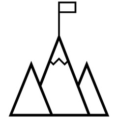 Top Line Growth Vector Icon Design