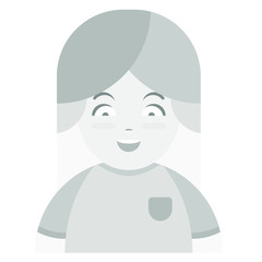 Female profile avatar. Social Media Avatar. Vector Flat Illustration