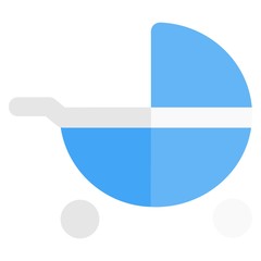 Baby Icon Design Flat Style Part 24 stroller