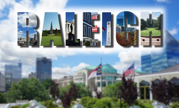 Downtown Raleigh NC collage