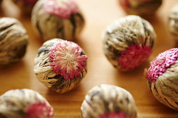 Blooming flowering tea 