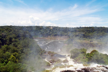 Iguazu River at Iguazu National Park in Misiones, Argentina