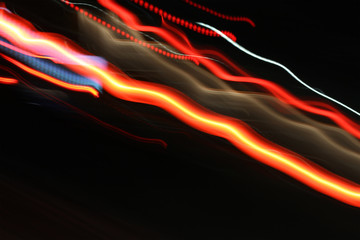 光の抽象イメージ 3 カラフルなイナズマのようなイメージ テクノ的なサイバーイメージ