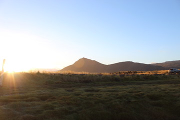 Naklejka premium dawn on the Snaefellsnes Peninsula