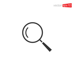 Magnifying Glass Icon Design Vector