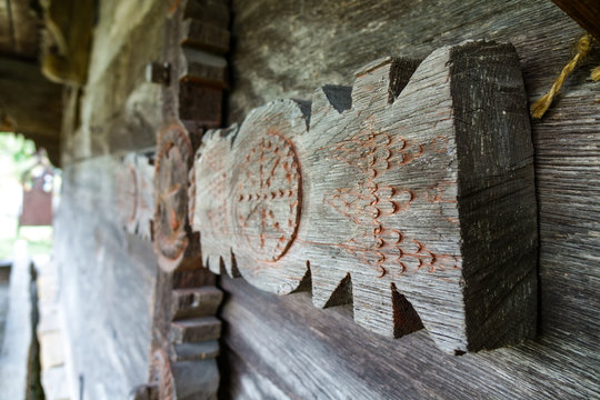 Wooden church monument UNESCO from Rogoz (Maramures, Transylvania, Romania)	