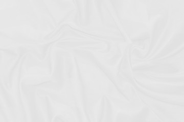 Obraz premium White Cloth background with soft waves.