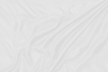 White Cloth background with soft waves.
