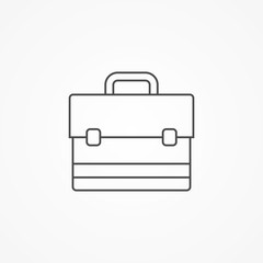 Briefcase vector icon sign symbol