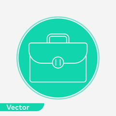 Briefcase vector icon sign symbol