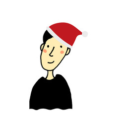 クリスマス帽子のお兄さん1