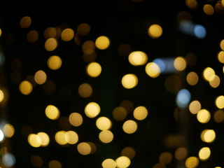 Golden blurry bokeh background and copy space,wallpaper,backdrop