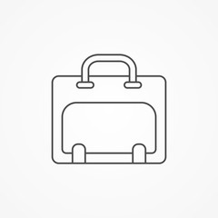 Briefcase vector icon sign symbol