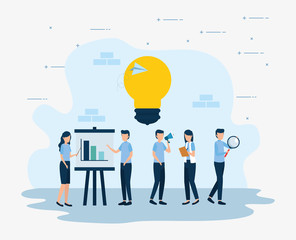 Workflow design, Infographic data information business analytics and visual presentation theme Vector illustration