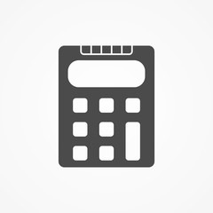 Calculator vector icon sign symbol