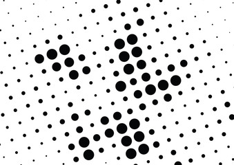 Abstract halftone dotted background. Futuristic grunge pattern, dot and circles.  Vector modern optical pop art texture for posters, sites, business cards, cover, postcards, labels, stickers layout.