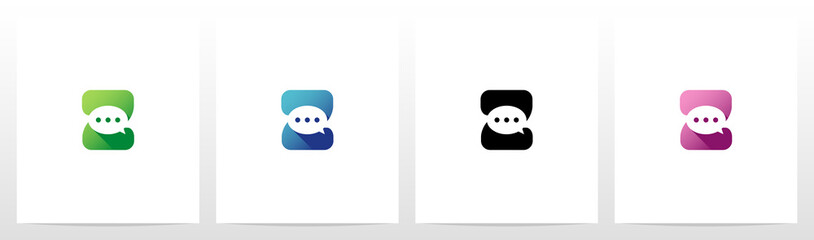 Talk Balloon On Letter Logo Design Z