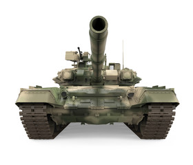 Fototapeta na wymiar Military Tank Isolated