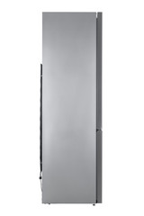 Refrigerator Isolated on White Background. Modern Kitchen and Domestic Major Appliances