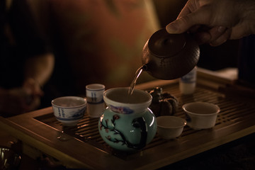 teapot and cup of tea