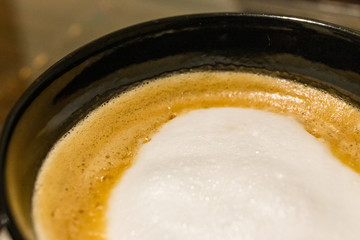 コーヒーと泡